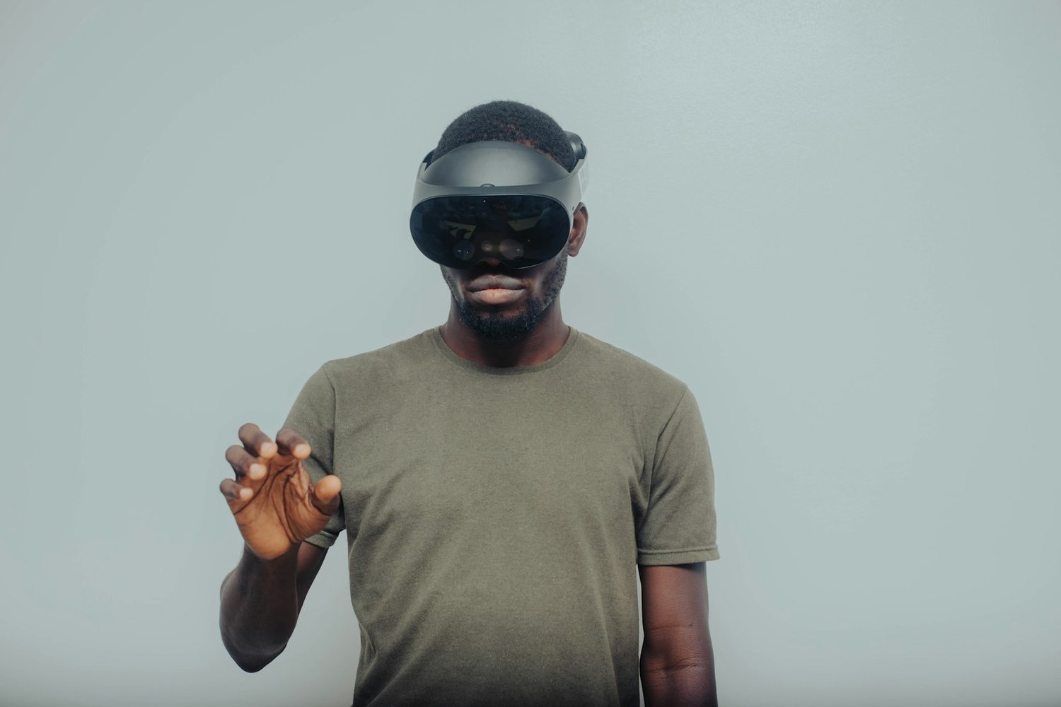 Guest in a VR headset